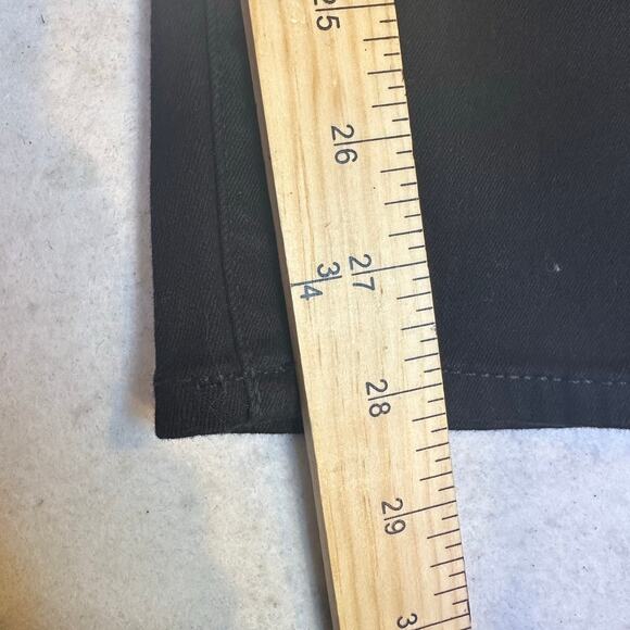 NWT Madewell jeans 9" mid rise skinny black 37 button fly grunge goth emo crop - Picture 7 of 16